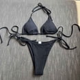 thumbnail image 2 of Aayomet Swimming Suits for Women Three Point Small Split Swimwear Bikini (Black, M), 2 of 3