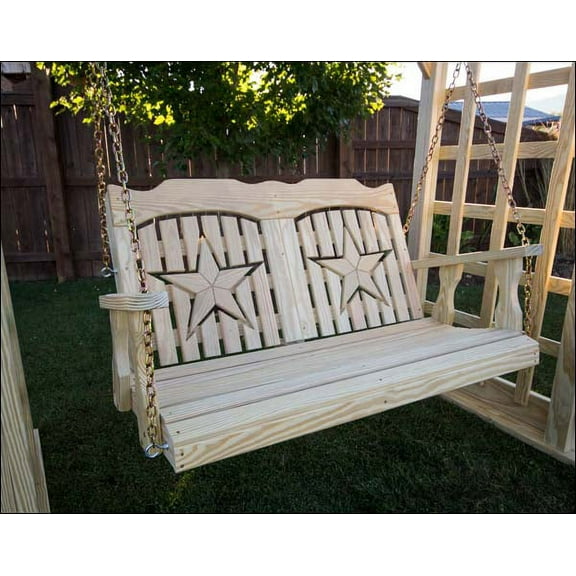 64" Treated Pine Starback Porch Swing
