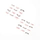thumbnail image 4 of 24-Pack Women's Pressed Nails False Long Lines Black Pink Two-tone Colorblock Wavy Nail Art DIY Manicure Tools Full Coverage Nail Stickers, 4 of 5