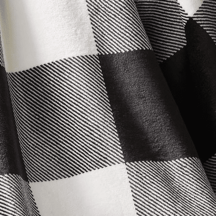Better Homes & Gardens Oversized Sherpa Throw, 50" x 72", Black Buffalo Plaid