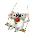 thumbnail image 1 of Koala Adorno de jardín Columpio Pintado Artesanía imaginativa Adorno de estanque Estatua de animal Decoración de patio para patio libre, 1 of 8