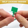 thumbnail image 3 of Amazing 100 Pcs Cable Label Marker Tags, Nylon Cable Zip Tie Tags 6.3 Inch Writable Self-Locking Wire Labels Zip Ties for Organization Marking, Green that offer great value. Don't miss out!, 3 of 4