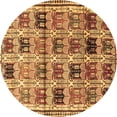 thumbnail image 1 of Ahgly Company Indoor Round Persian Brown Traditional Area Rugs, 6' Round, 1 of 4