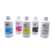 CALCA PRO DTF Ink Direct to Transfer Film Ink Bundle, 1L of Each CMYK+ 2L of White for DTF Printing PET Film Printing and Transfer US Stock