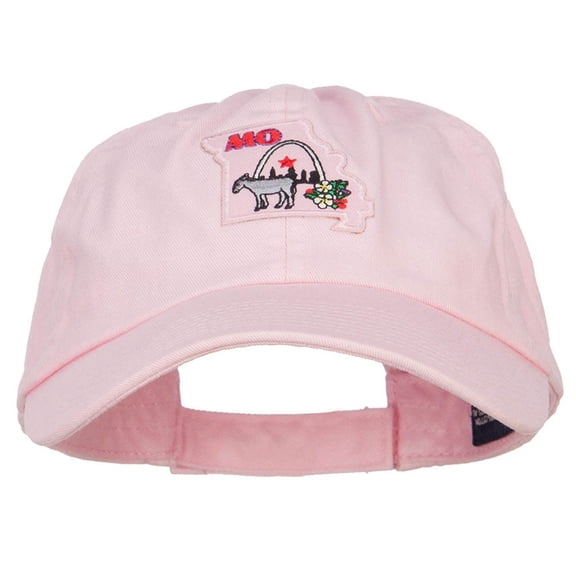 USA State Missouri Patched Low Profile Cap - Pink OSFM