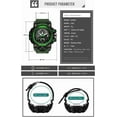 thumbnail image 3 of Explojoy Men's Watches Sports Outdoor Waterproof Military Wrist Watch Date Multi Function Tactics LED Alarm Stopwatch, 3 of 10