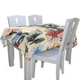 thumbnail image 2 of EREHome Nappe Florale Rouge Vin et Bleue 60x120 Pouces, 2 of 4