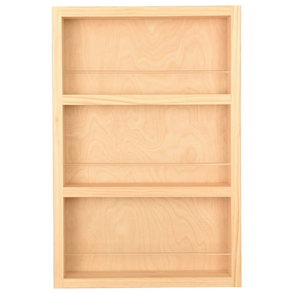 Ceres Unfinished On the Wall Spice Rack 21"h x 14"w x 3.5"d