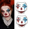 thumbnail image 1 of 2 Pieces Clown Face Gems Jewels Tattoo Stickers for Halloween Makeup, Day of the Dead Rhinestone Crystal Stones Body Gems or Halloween Festival Rave Party Outfit, 1 of 6