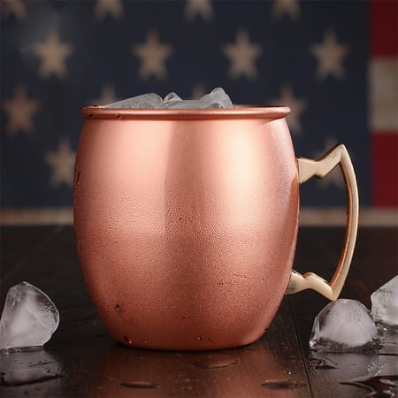 Moscow Mule Mugs For Sale 18 Oz Copper Moscow Mule Mugs Drinking Cup for Cocktails Iced tea and Beer Specification:Smooth ()