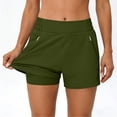 thumbnail image 4 of Admvng Shorts for Woman Casual Summer Elastic Waist Comfy Loose Exercise Workout Ladies Short Pants With Pocket Size S-2XL, 4 of 9