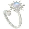 thumbnail image 3 of Anillo ajustable abierto, estético, de moda, con diseño de girasol para mujer., 3 of 6