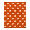 thumbnail image 2 of Comfort‑Focused Harvest Flannel Throw Blanket 51.2 x 59.1 Inch, Warm Pumpkin Pattern Blanket for Sofa Bed, Perfect Household Gift for Thanksgiving, 2 of 8