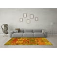 thumbnail image 3 of Ahgly Company Indoor Rectangle Abstract Yellow Modern Area Rugs, 8' x 12', 3 of 4
