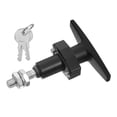 thumbnail image 4 of Miangastore rv cabinet latches T-Handle Swing Knob Lock Black for RV Storage 1 Set, 4 of 9