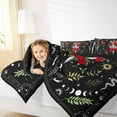 thumbnail image 4 of Manfei Gothic Snake Queen Comforter Set,Romantic Red Rose Bedding Sets,Boho bohemian Style Bedding Comforter Set For Girls Kids,Ultra Soft Home Decor Reversible,3 Pieces, 4 of 8