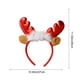 thumbnail image 3 of Diadema De Tela 1 tocado navideño de asta para el pelo con bola de pelo y corazón, accesorio para disfrazarse, color rojo, 28 x 27 cm Yulucky, 3 of 8