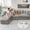 Gray, variant on 127" L-Shape Corduroy Sectional Couch, 4-5 Seat Sofa with Pillows for Living Room, No Assembly Needed,Gray