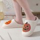 thumbnail image 2 of Halloween pumpkin cartoon warm winter cotton slippers for men and women couples home indoor cotton slippers, 2 of 5
