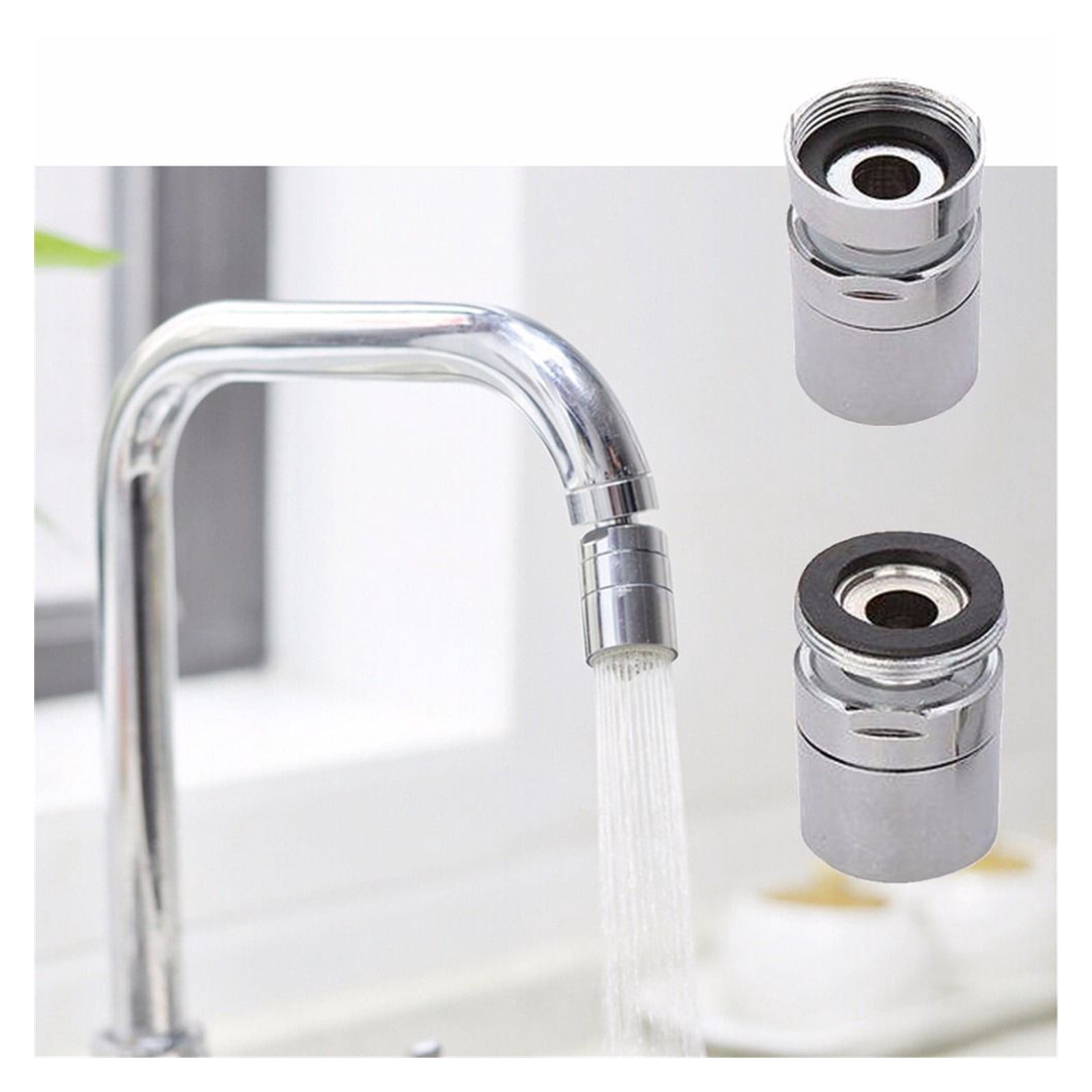 1pc Kitchen And Bathroom Faucet Aerator,Flexible 360 Degree Aerator Sprayer Outlet Swivel Tap Water Saving Faucet Nozzle Head Sink Mixer Kitchen Supplies ,Water Saving