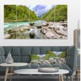 thumbnail image 1 of Slovenia Waterfall Panorama - Landscape Artwork Canvas, 1 of 3