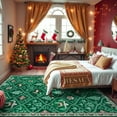 thumbnail image 4 of Moynesa 8'x10' Christmas Area Rug for Living Room,Green Large Rug Xmas Tree Modern Rug Kitchen Rug Washable Rug Non Slip Moroccan Carpet Holiday Decor Soft Accent Rug for Bedroom Dining Room, 4 of 11