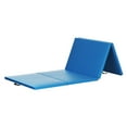 thumbnail image 6 of BalanceFrom All Purpose 4'x10'x2" Extra Thick High Density Anti Tear Gymnastics Gym Folding Exercise Aerobics Mats w/Sectional Floor Balance Beam, Blue, 6 of 12