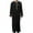 Black, variant on Miluxas Mens Muslim Thobe Islamic Long Sleeve Robes Middle East Arab Dubai Solid Kaftan Long Gown Shirts White