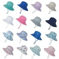 thumbnail image 3 of Sombrero de cubo de algodón con estampado de dibujos animados para niños, gorra de sol sólida con estampado de flores, barato, Panamá, verano, 2022, 3 of 4