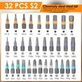 thumbnail image 5 of AEVXKHI 34 in 1 Magnetic Screwdriver Bits Set, DIY Ratchet Screwdriver Set with 32 PCS Bits, T Handle, Storage Case, Portable Repair Tool Kit for Furniture, Electronics, Computer for Christmas Gifts, 5 of 11