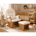 thumbnail image 4 of Suite Bebe Madison Glider And Ottoman Poetic Natural Wood and Beige Fabric, 4 of 6
