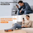 thumbnail image 6 of SOLPOWBEN 38800mAh Solar Power Bank, 22.5W Fast Charging Portable Charger with 27.6-Inch Retractable Cable, 3-in-1 Magnetic Wireless Charging for iPhone 12+, Watch & Earbuds, 6 of 13