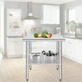 thumbnail image 6 of HELLONE Stainless Steel Table 30 x 24 Inch, Commercial Heavy Duty Prep Table for Restaurants, Homes and Hotels, 6 of 7