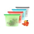 thumbnail image 1 of Sunrain Bolsas de silicona para alimentos reutilizables, bolsas de silicona para almacenamiento de alimentos compatibles con frutas y verduras, 1 of 3