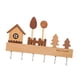 thumbnail image 4 of Gancho nórdico de madera para llaves, organizador de llaves de pared con 6 ganchos para el hogar. beige, 4 of 9