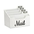 thumbnail image 3 of Mail Organizer Letter Sorter Envelope Holder Rustic Wood Design Large Capacity Home Office Desk Use, 3 of 9