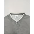 thumbnail image 3 of Mens Solid Oxford Shirt Long Sleeve Dress Shirt Work Casual Button Down Shirts with Pocket Gray XL, 3 of 6