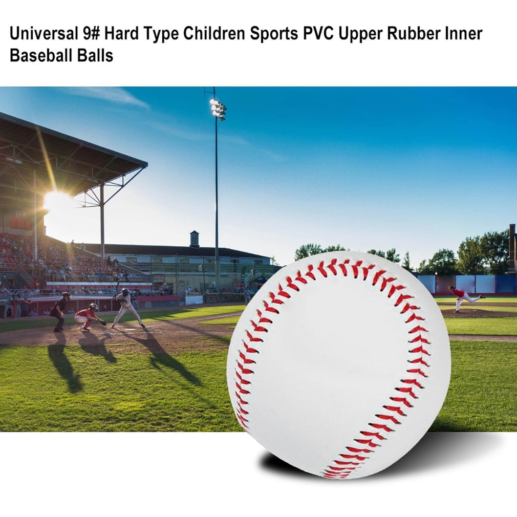 Universal 9 Hard Type Children Sports PVC Upper Rubber Inner Baseball