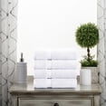 thumbnail image 3 of Superior Hymnia Egyptian Cotton Hand Towel Set, White, 3 of 6