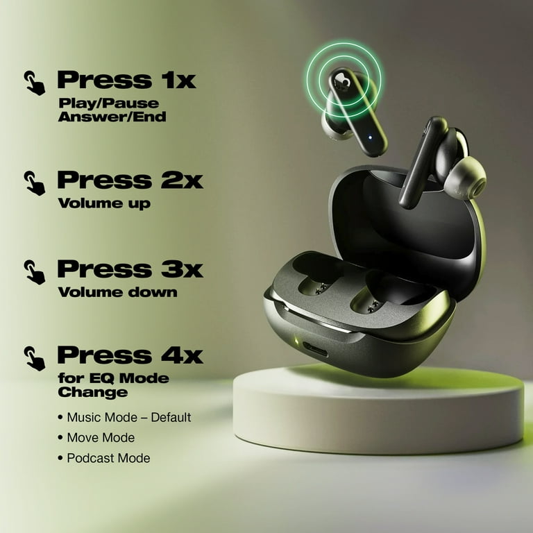 Skullcandy Smokin' Buds XT True Wireless in-Ear Earbuds, Future