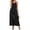 Black, variant on JULMCOMO Jumpsuits for Women Scoop Neck Adjustable Spaghetti Strap Loose Fit Summer Romper Low Back Sleeveless Wide Leg Flowy Jumpsuits Pink M