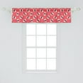 thumbnail image 2 of Ambesonne Butterfly Window Valance, Cartoon Butterfly Music Notes Toys Repetitive Nursery Theme, Curtain Valance for Kitchen Bedroom Decor with Rod Pocket, 54" X 12", Pale Ruby Plum, 2 of 3