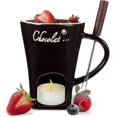 thumbnail image 1 of Chocolate Fondue Mug Coffee Cup Chocolate Melting Mug with Fork Fondue Pot Warmer Mug Candy Hot Pot for Candy Cheese Cooking Dessert-lian, 1 of 5