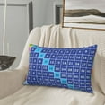 thumbnail image 5 of Gukieu Multiplication Table Print Plush Pillow Cover, Hidden Zipper Pillow Protector without Pillow Core, Suitable for Bedroom, Office, Car Decoration-16"x24", 5 of 6