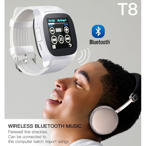T8 Bluetooth Smart Watches Support SIM TF Card with Camera Sync