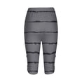 thumbnail image 5 of LEBONYARD Shorts for Women Plus Size Clearance,Women's Shorts in Comfortable and Soft Materials,Women's Summer High Waisted Printing Capris Matching Slim Fitting Yoga Gym Pants Dark Gray XXL, 5 of 5