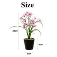 thumbnail image 2 of Bonsái de flores de primavera de dos tenedores con hojas, adornos creativos, decoraciones de flores artificiales, plantas verdes artificiales, plantas en macetas, 2 of 5