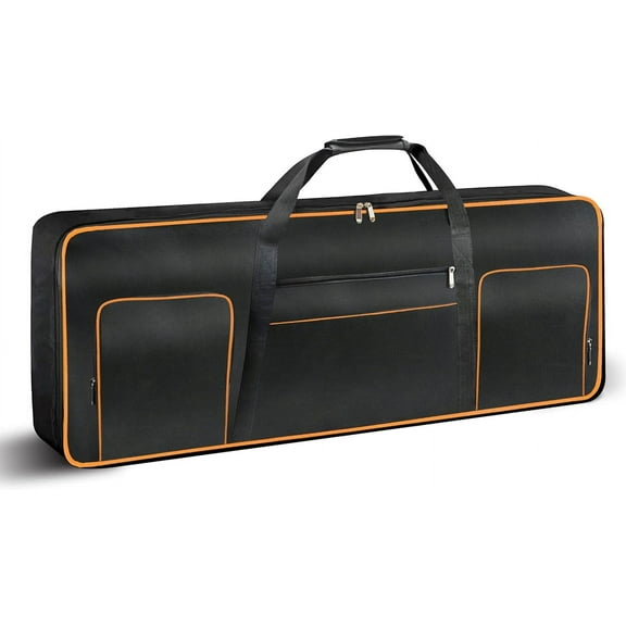 NANAHuang 61 Key Keyboard Gig Bag Case,Portable Durable Keyboard Piano Waterproof 600D Oxford Cloth with 10mm Cotton Padded Case Gig Bag 40"x16"x6"