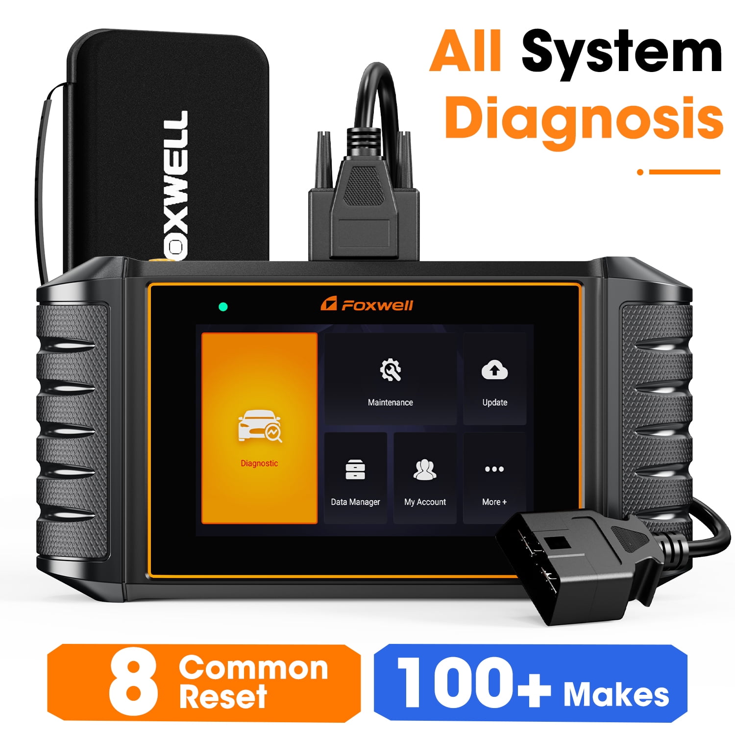 5.5” Android 9.0 Code Reader for All Car Free Lifetime Upgrade 2022 Newest Foxwell NT726 OBD2 Scanner All System Diagnostic Scan Tool with ABS Bleeding/Oil Reset/EPB/TPS/SAS/TPMS-8 Hot Service Reset 