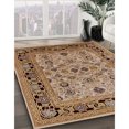 thumbnail image 2 of Ahgly Company Indoor Rectangle Mid-Century Modern Brown Sand Brown Oriental Area Rugs, 2' x 5', 2 of 6